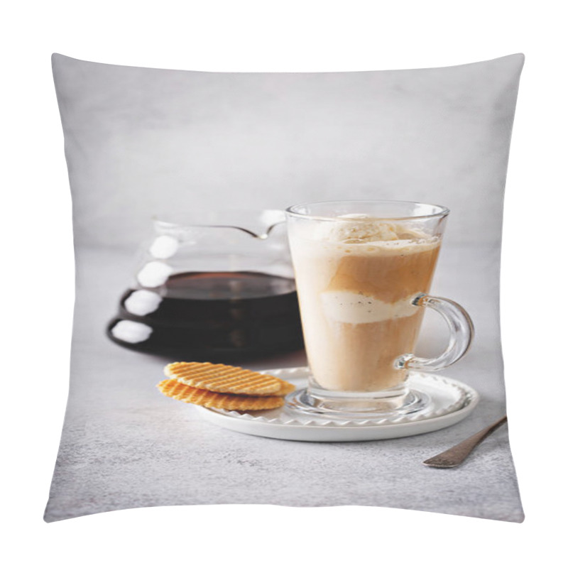 Personality  Affogato Coffee In Tall Glass Pillow Covers