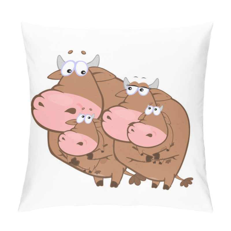 Personality  Funny Cartoon Pigs. Vector Illustration.  Pillow Covers