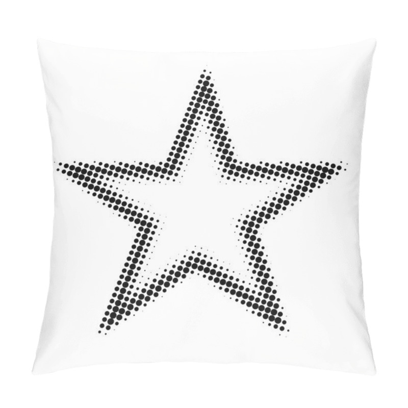 Personality  Halftone Star Pillow Covers