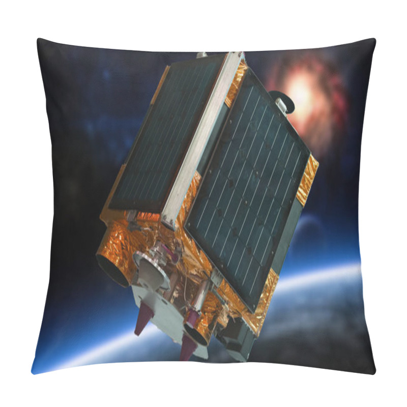 Personality  Remote, Sensing Of The Earth (satellite In Space) Pillow Covers