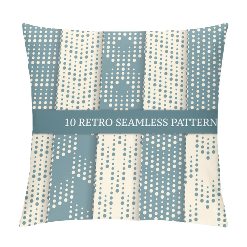 Personality  Ten Geometric Retro Seamless Patterns With Dots.  Pillow Covers