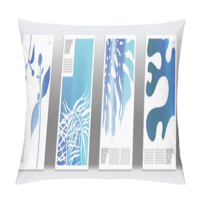 Personality  Blue Exotic Cover Set.  Pillow Covers