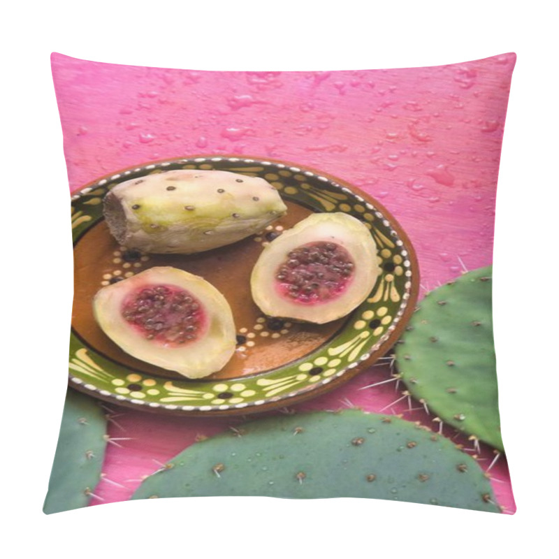 Personality  A Mexican Xoconostles Texture With Pink Background Pillow Covers