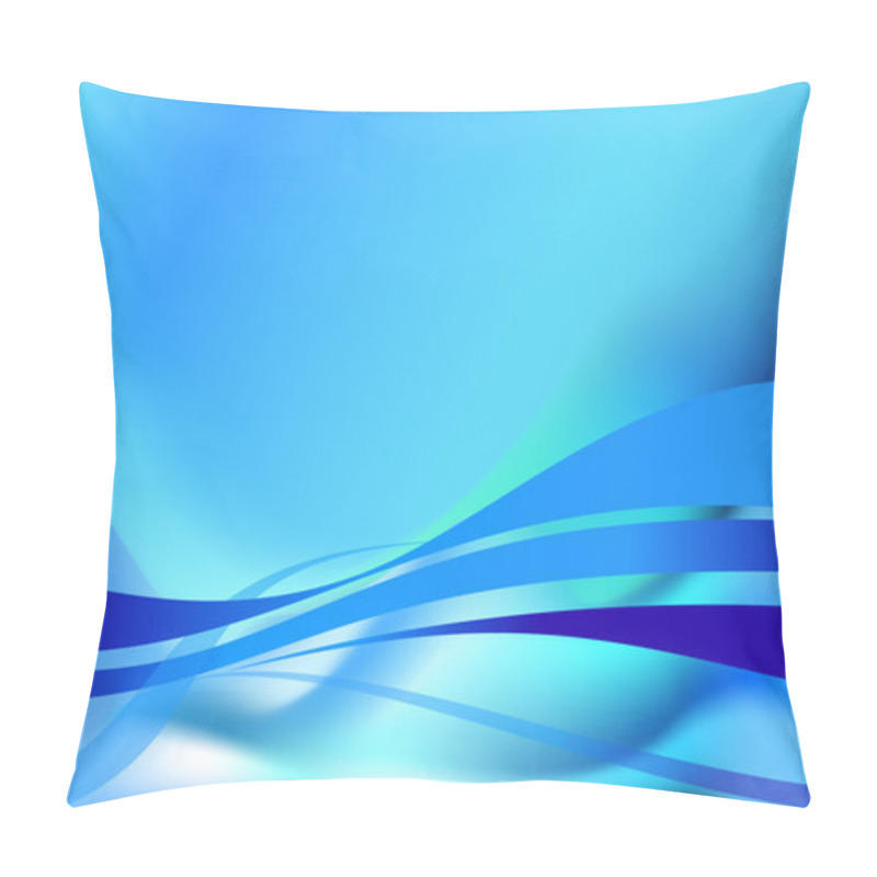 Personality  Abstract Flowing Water Wave Vector Background Design Element Pillow Covers