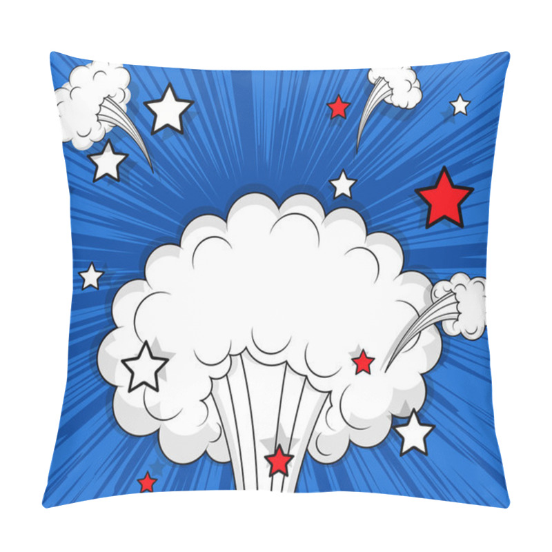 Personality  Abstract Retro Cloud Burst Background Pillow Covers