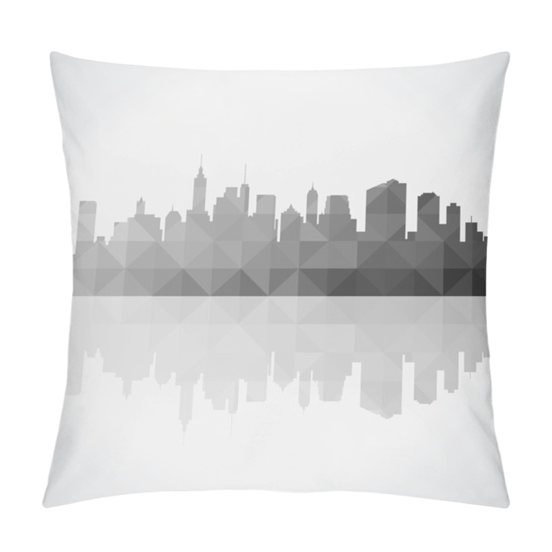 Personality  Abstract Panorama City Background Pillow Covers