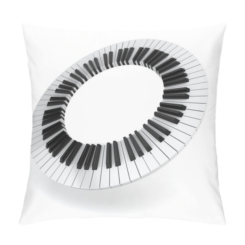 Personality  Piano Circle Pillow Covers