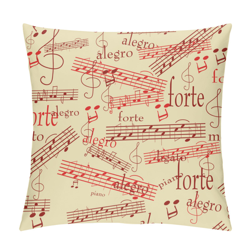 Personality  Seamless Music Pattern Pillow Covers