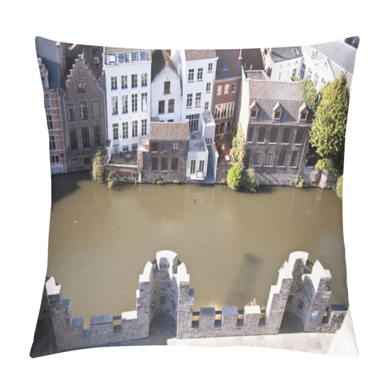 Personality  Castle In Ghent Pillow Covers