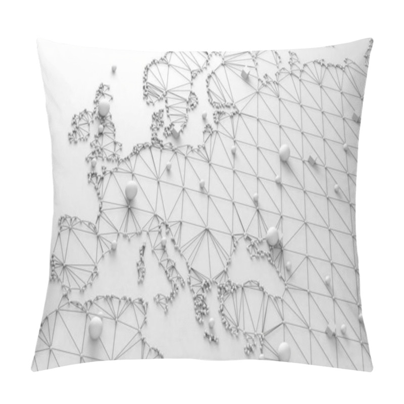 Personality  World Map And Networking Pillow Covers