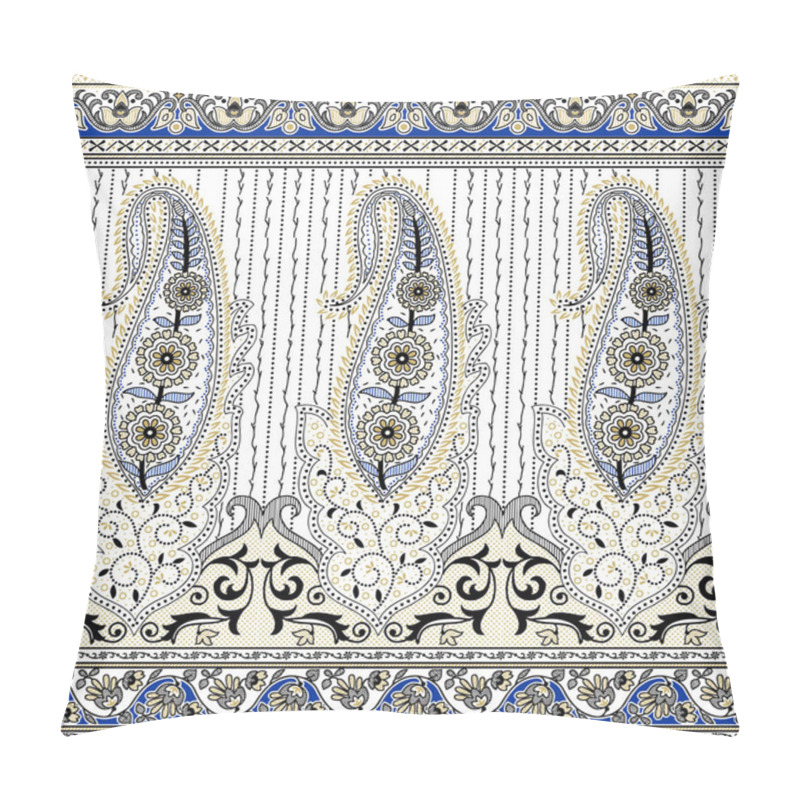 Personality  Seamless Paisley Border  Pillow Covers