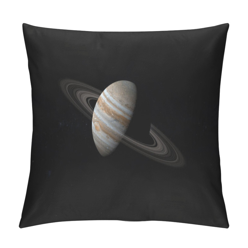 Personality  Jupiter Planet And Her Rings In The Outer Space. 3d Render Pillow Covers