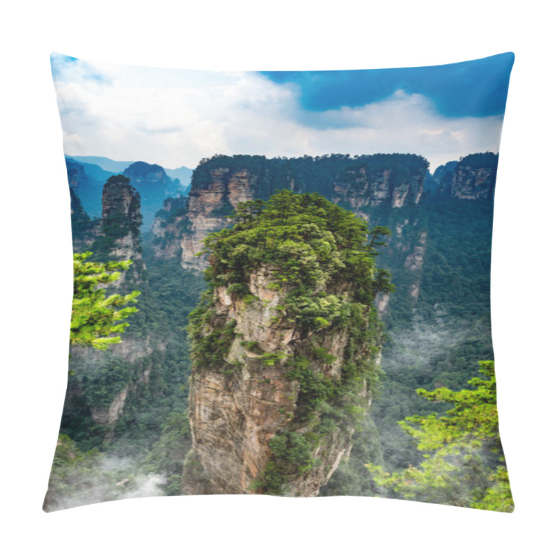 Personality  The Avatar Mountains In Zhangjiajie, China Pillow Covers