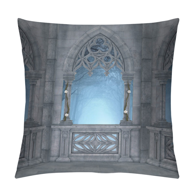 Personality  Romantic Terrace Background  3D Illustration Pillow Covers