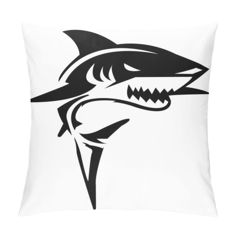 Personality  Shark Illustration Pillow Covers