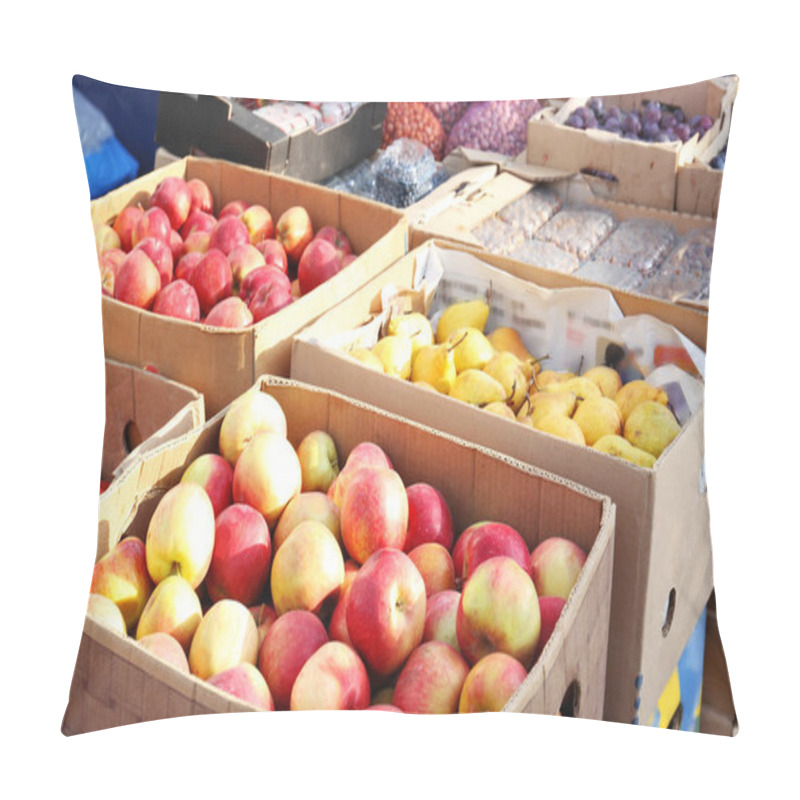 Personality  Fresh Fruits In Cardboard Boxes  Pillow Covers