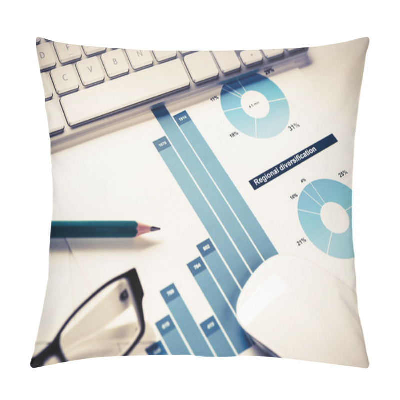 Personality  Business Workplace With Keyboard  Pillow Covers