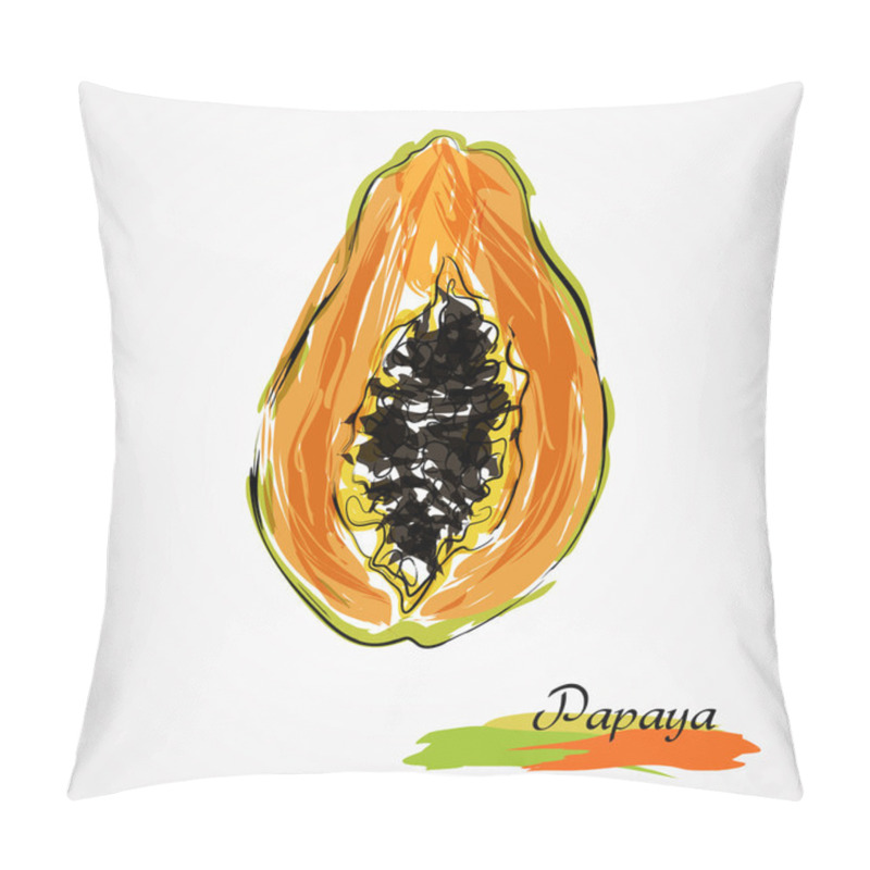 Personality  Papaya Slice Pillow Covers