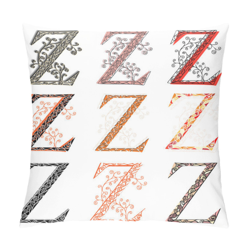 Personality  Various Combination Fishnet Letter Z. Pillow Covers