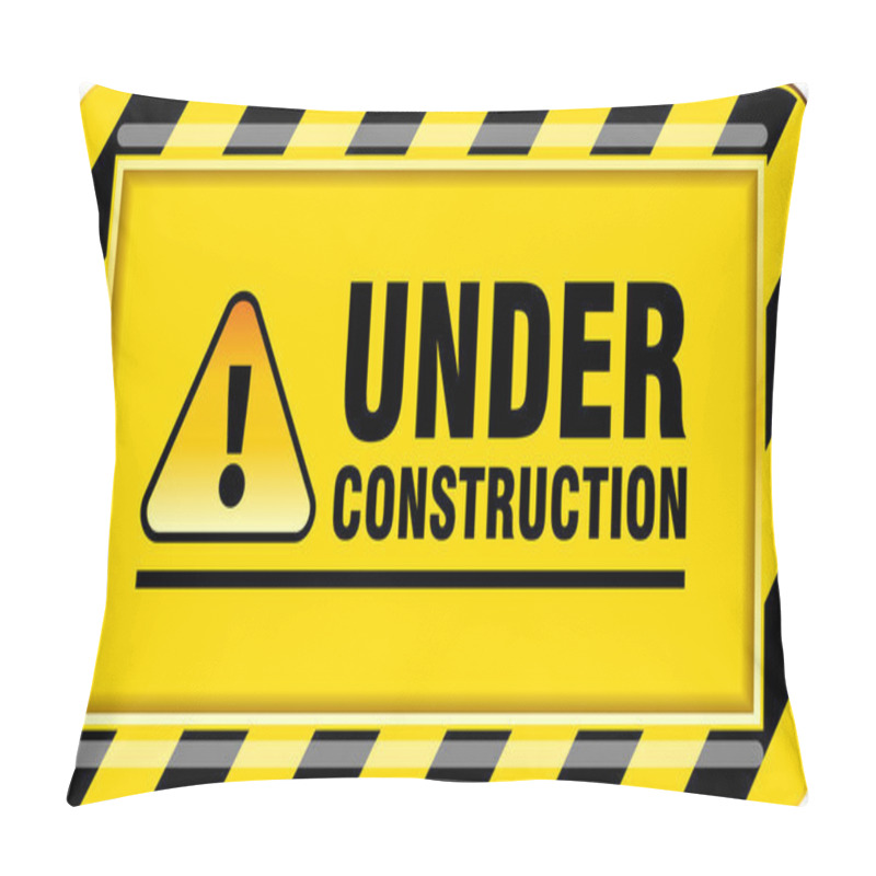 Personality  Illustration Vector Graphic Of Under Construction Signboard Design Template Pillow Covers