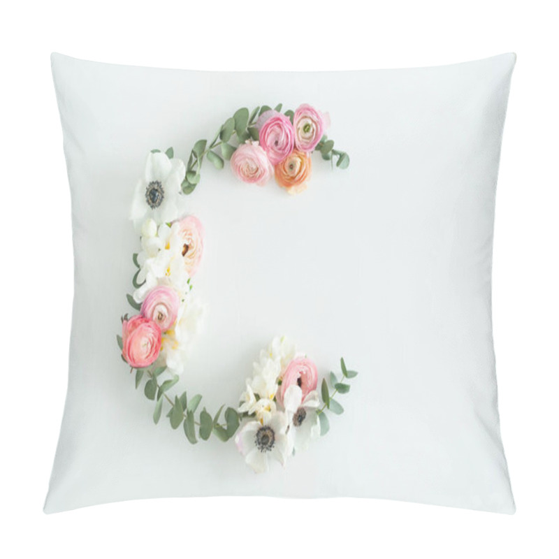 Personality  Flat Lay Still Life Peonies Flowers Pillow Covers