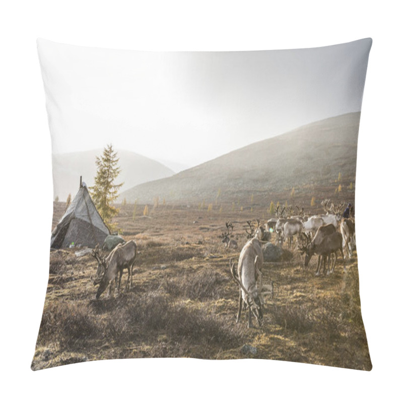 Personality  Rein Deer In The Rain Pillow Covers