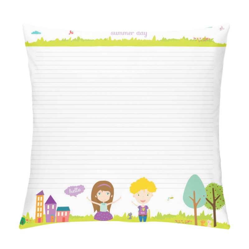 Personality  Happy Summer Day Pillow Covers