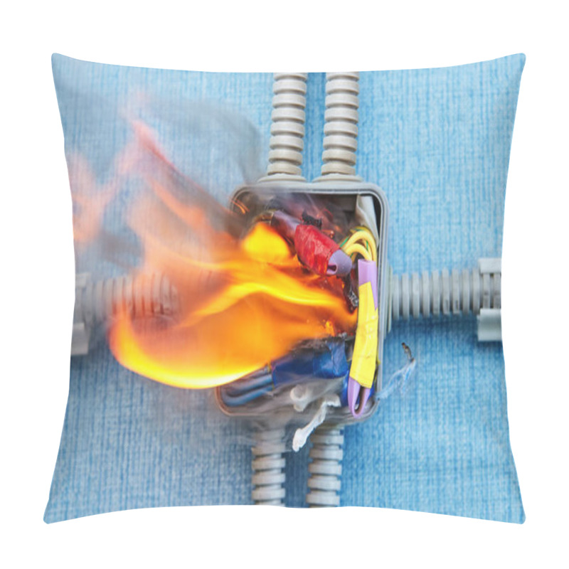 Personality  A Fire In The Electrical Junction Box. Pillow Covers