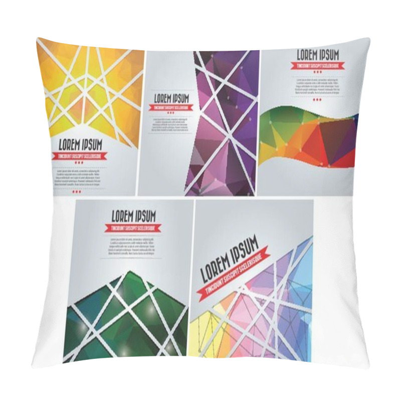 Personality  Collection Of Abstract Geometric Backgrounds Pillow Covers