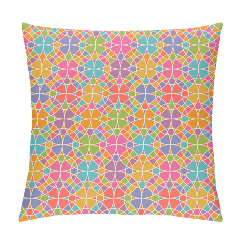 Personality  Seamless Pattern With Geometric Floral Ornament Pillow Covers