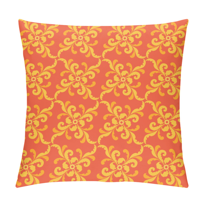 Personality  Abstract Floral Seamless Retro Pattern. Pillow Covers