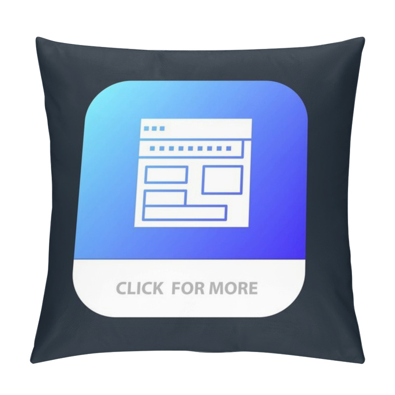 Personality  Website, Browser, Business, Corporate, Page, Web, Webpage Mobile Pillow Covers