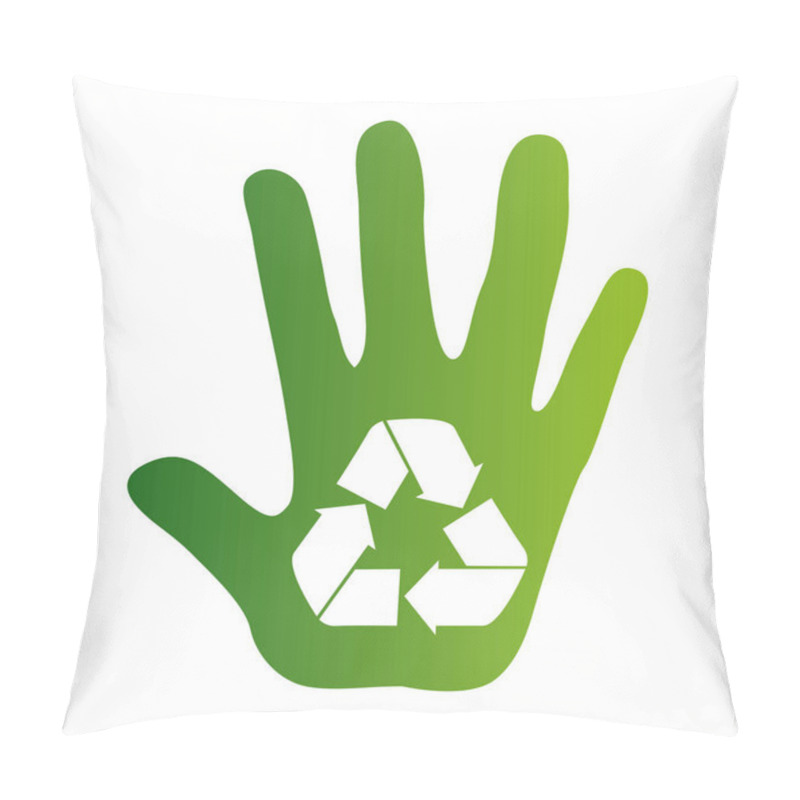 Personality  Recycle Arrows Ecology Icon Pillow Covers