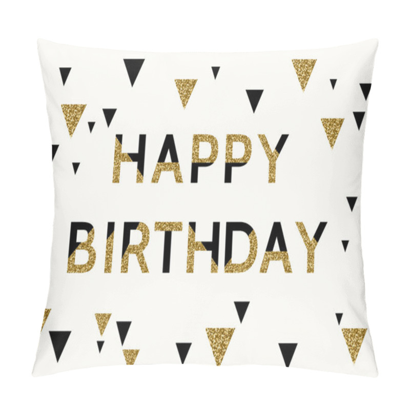 Personality  Happy Birthday Card Design Pillow Covers