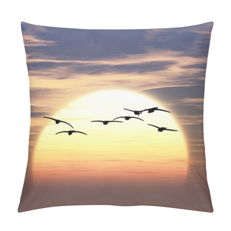 Personality  3D Illustration Of Sunrise Pillow Covers