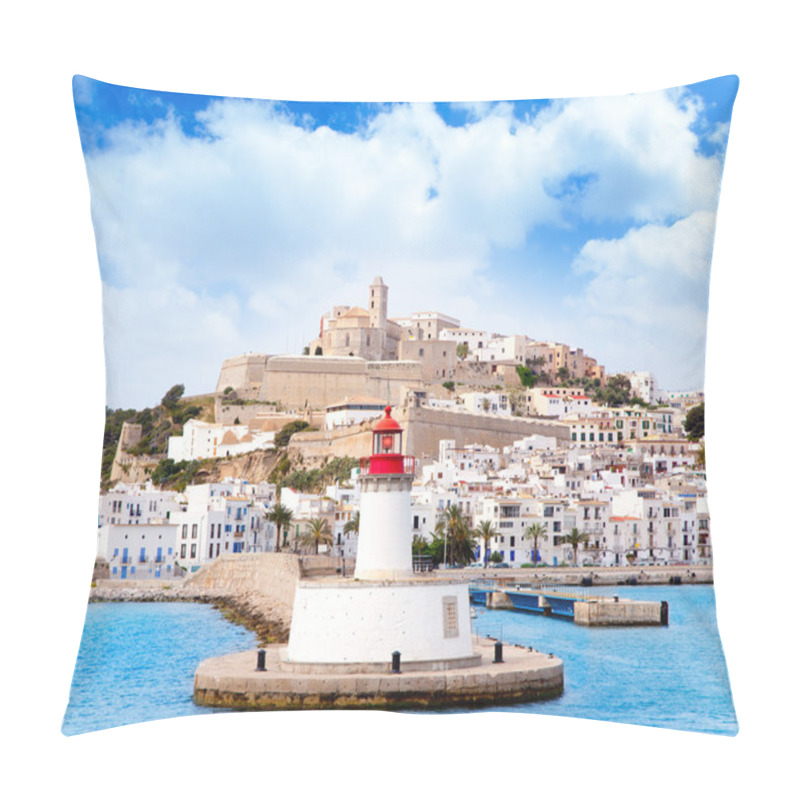 Personality  Eivissa Ibiza Town From Red Lighthouse Red Beacon Pillow Covers