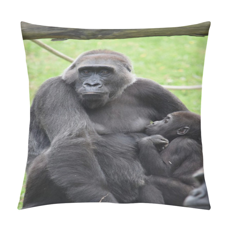 Personality  Gorilla. Pillow Covers