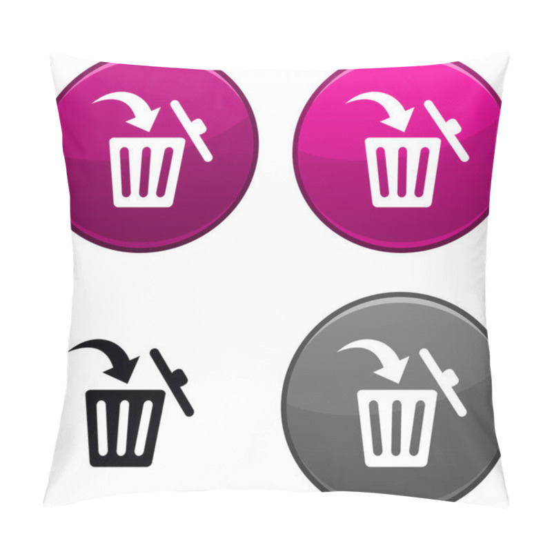 Personality  Delete Button. Pillow Covers