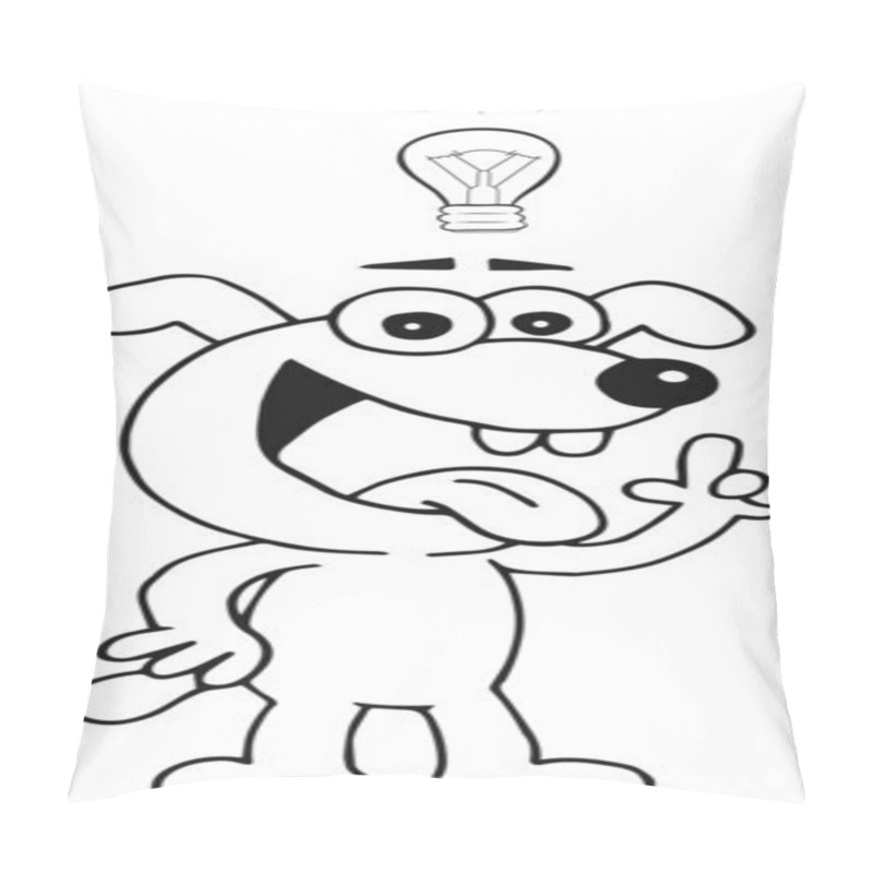 Personality  Dog With Idea Pillow Covers