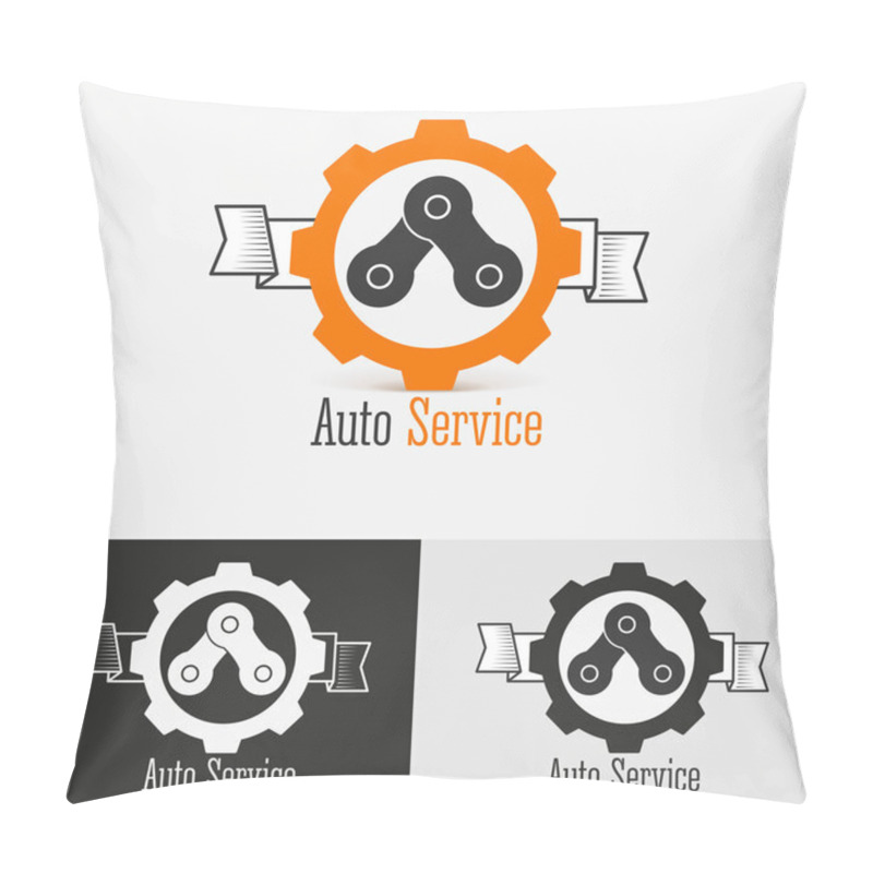 Personality  Auto Logo Design Template Pillow Covers