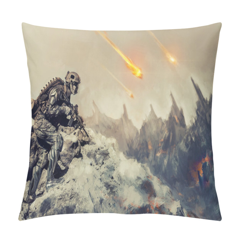 Personality  War An Alien Planet Pillow Covers