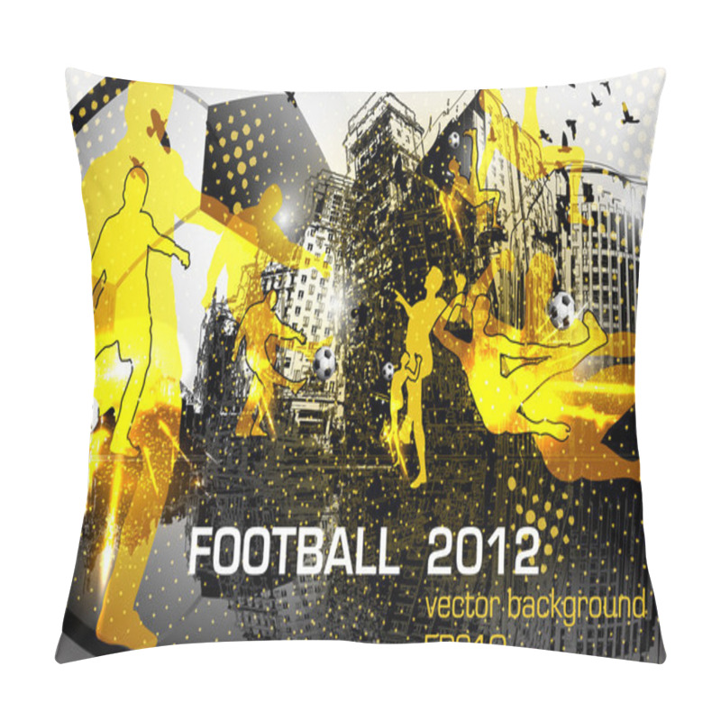 Personality  Football, Flyer Design Pillow Covers