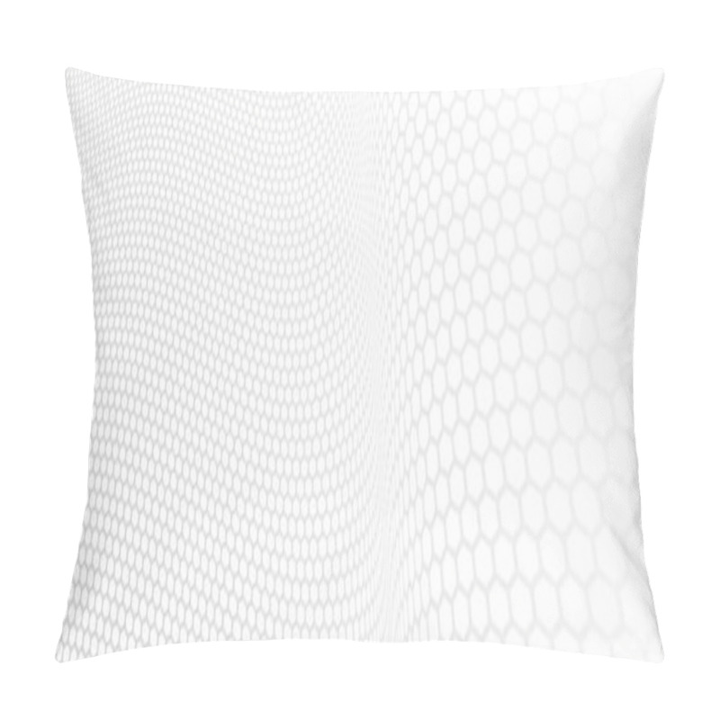 Personality  Network Concept Hexagonal Pattern In 3D Dimensional Perspective, Abstract Background Of Future Technology, Science Dynamic Backdrop. Pillow Covers