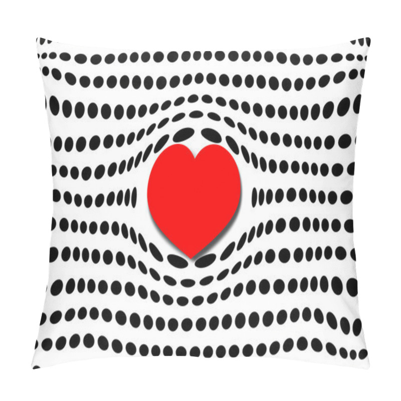 Personality  Bubble Heart And Polka Dots Pillow Covers