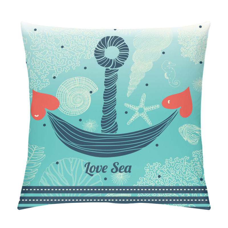 Personality  Sea Background Pillow Covers