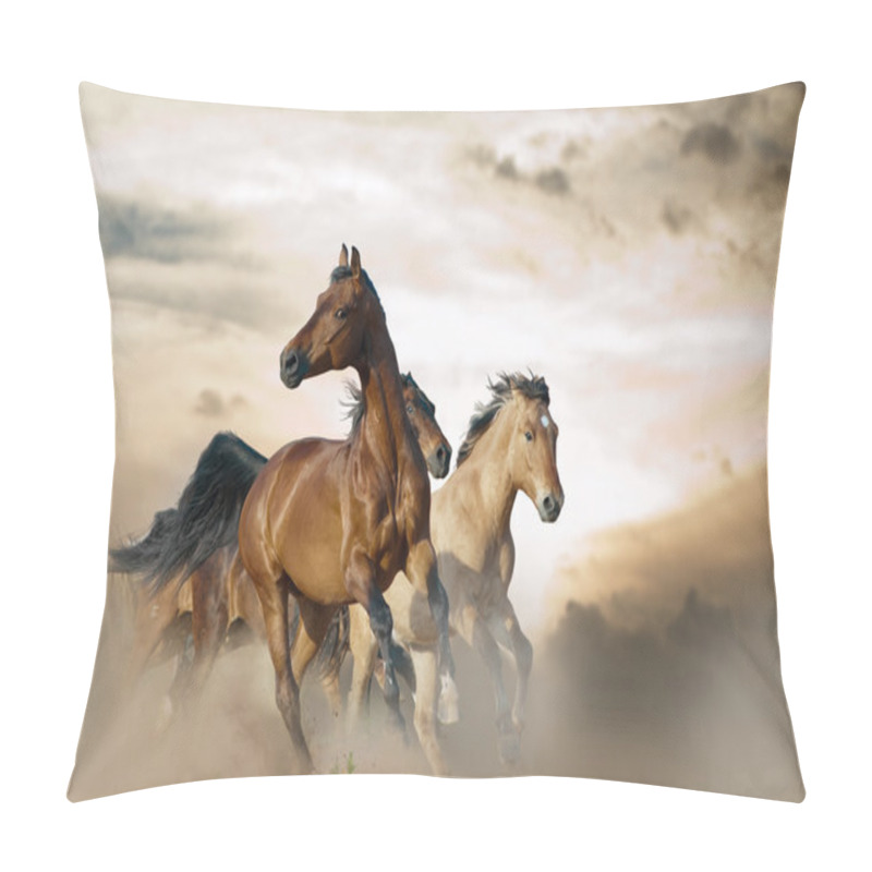 Personality  Wild Herd In Stormy Day Pillow Covers