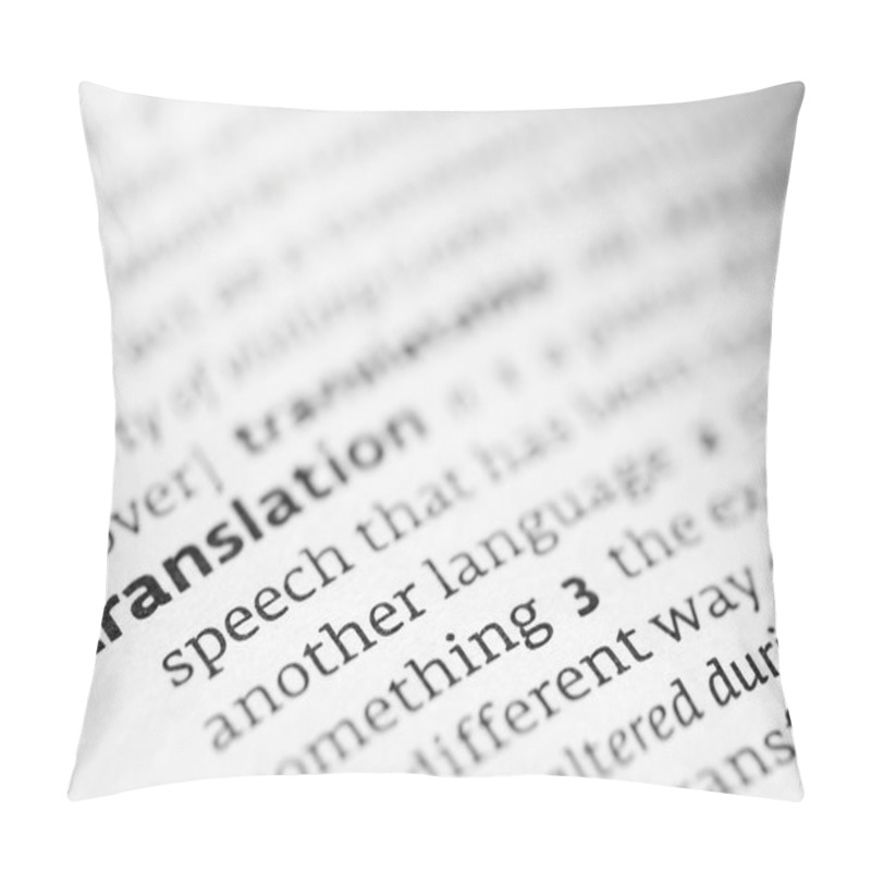 Personality  Translation Definition In A Dictionary Pillow Covers