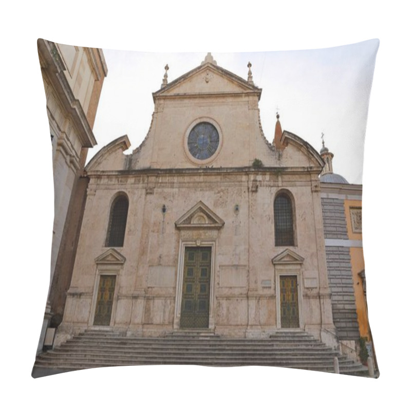 Personality  Basilica Parrocchiale Santa Maria Del Popolo In Rome, Italy  Pillow Covers