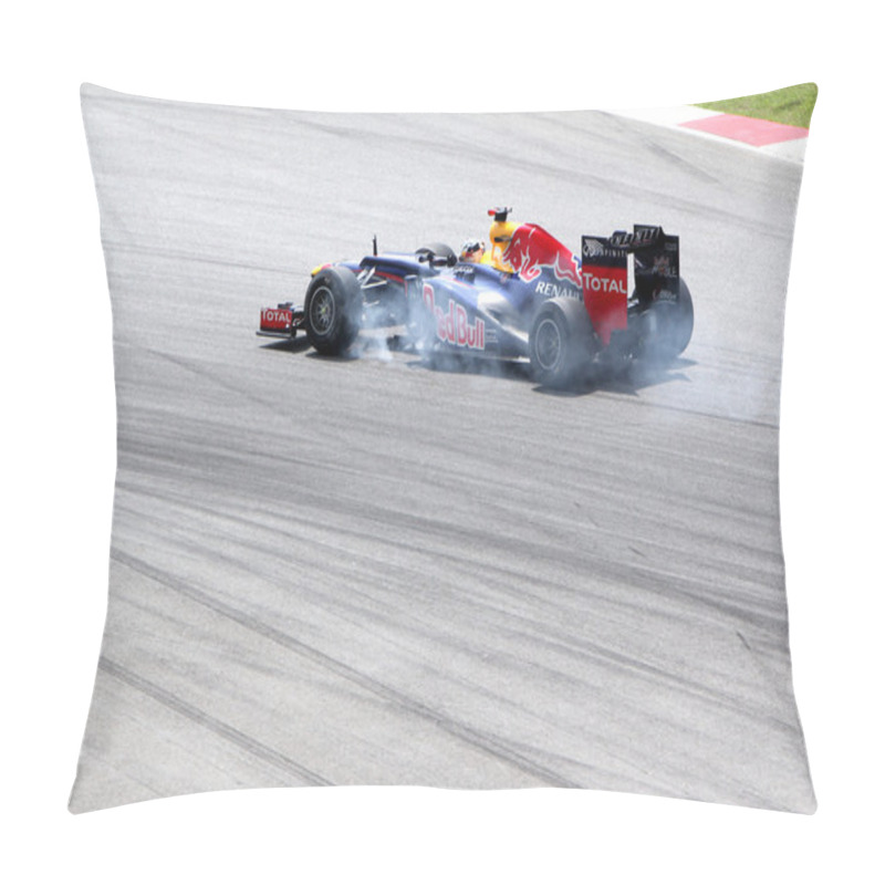 Personality  SEPANG, MALAYSIA - MARCH 23: Mark Webber Of Red Bull Racing Team Pillow Covers