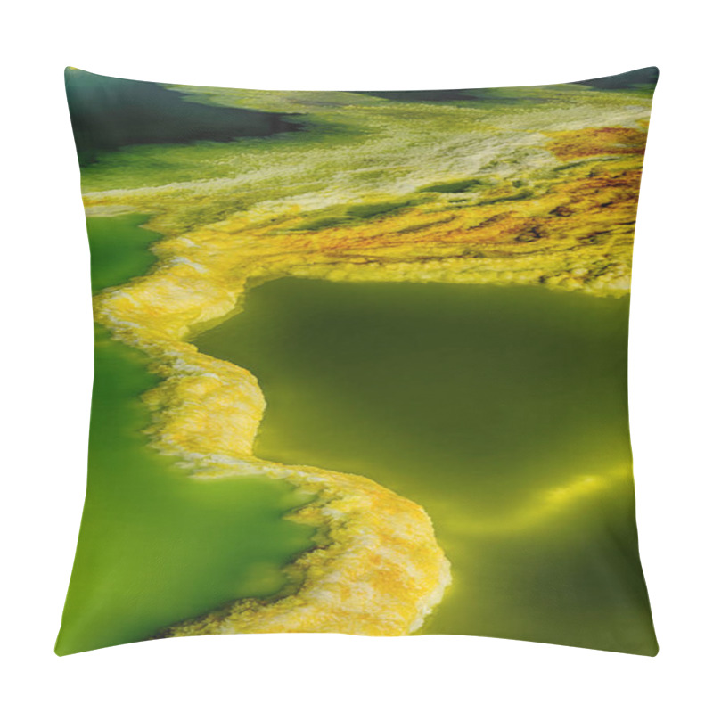 Personality  In  Danakil Ethiopia Africa  The Volcanic Depression  Of Dallol Pillow Covers